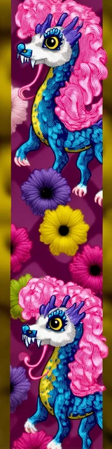 Free dragon bookmark featuring two blue dragons